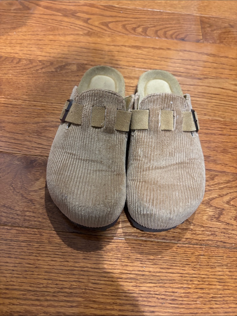 Corduroy mules
